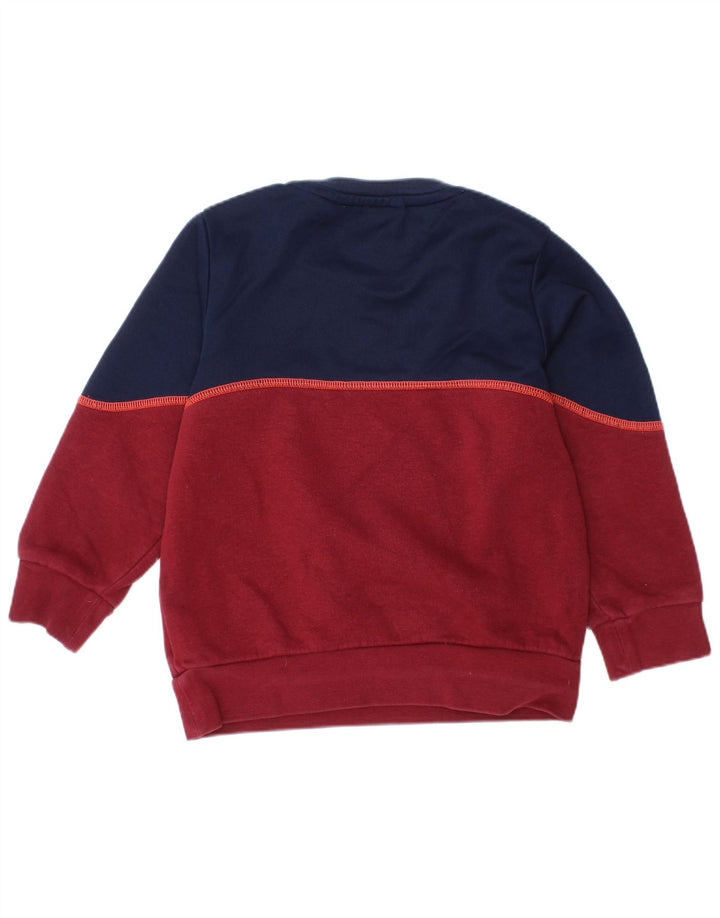 ADIDAS Sudadera con gráfico para niño 3-4 años Granate Colorblock Algodón