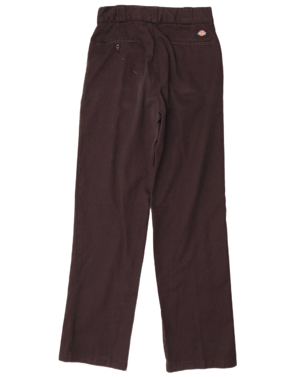 Dickies Pantalón chino recto para hombre W32 L34 Poliéster marrón
