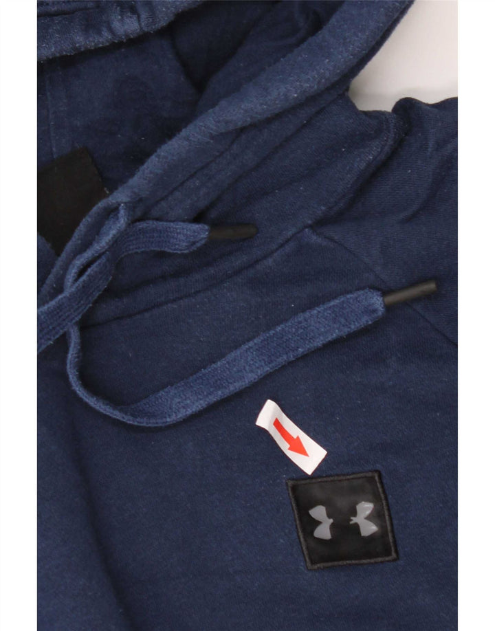 Under Armour Jersey con capucha para hombre, talla grande, azul marino