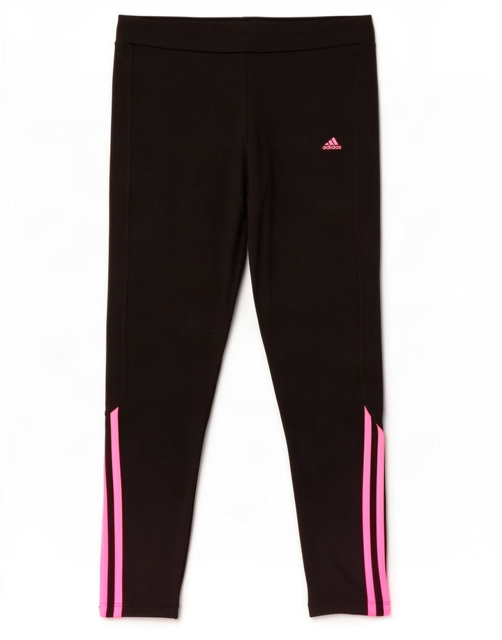 Adidas Leggings Climalite para mujer Reino Unido 12/14 Mediano Negro Poliéster