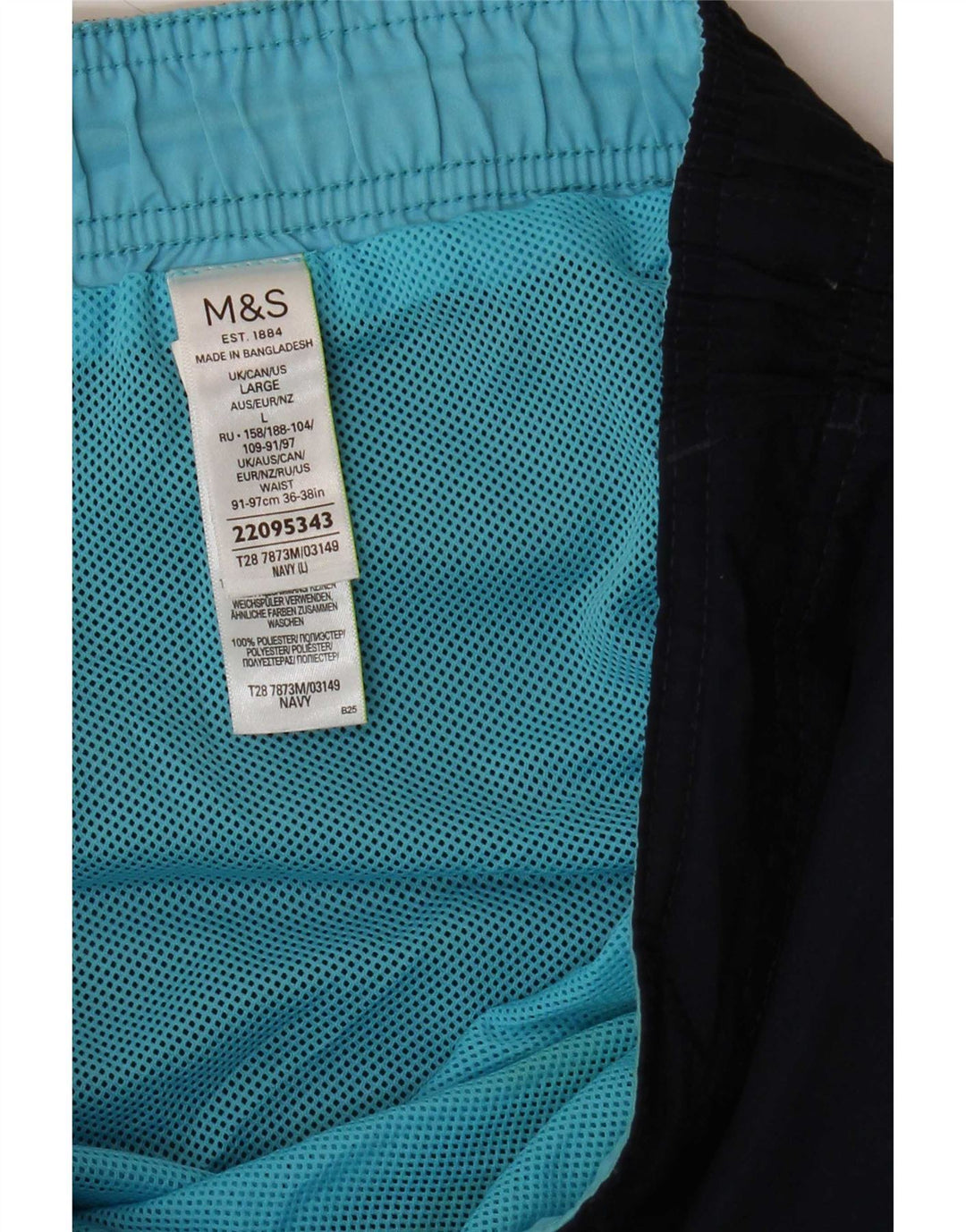 Marks & Spencer - Bañador para hombre, talla grande, poliéster, color azul marino