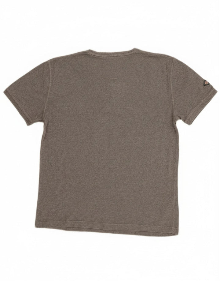 Superdry Camiseta para hombre Top grande de algodón gris