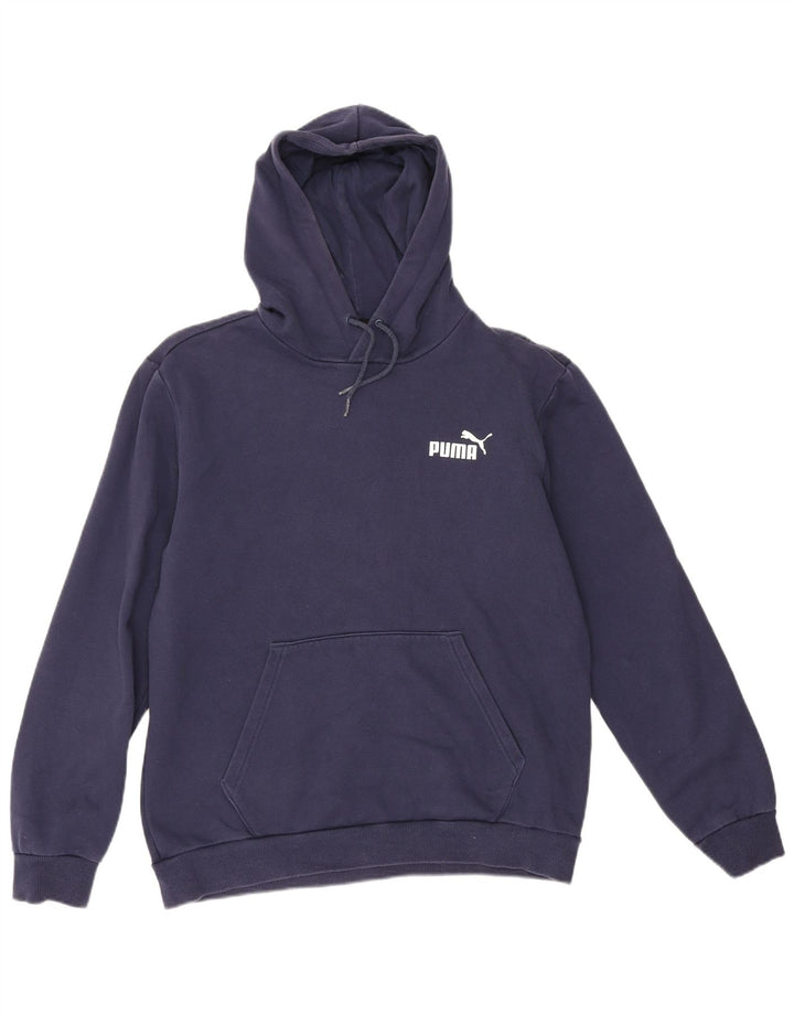 Puma Hombre Sudadera Con Capucha Jumper Medium Azul Marino Algodón