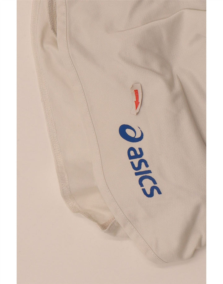 Pantalones cortos deportivos Asics para mujer UK 18 XL Poliéster blanco roto
