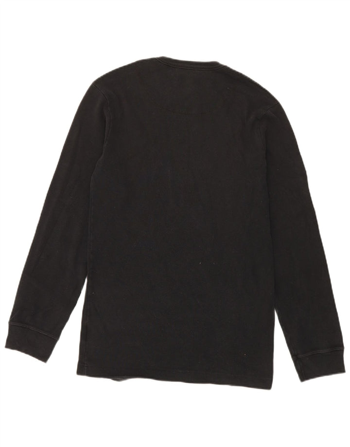 Lee - Camiseta de manga larga para hombre, talla grande, color negro