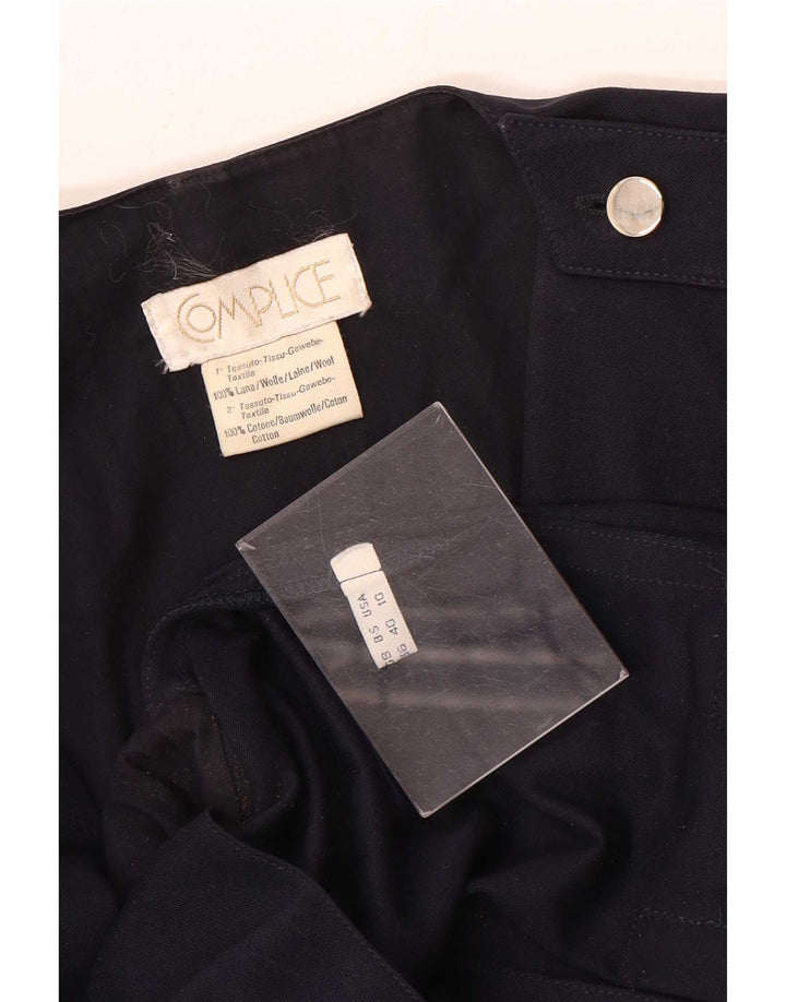 Complice Chaqueta militar de manga 3/4 para mujer EU 40 Azul marino mediano