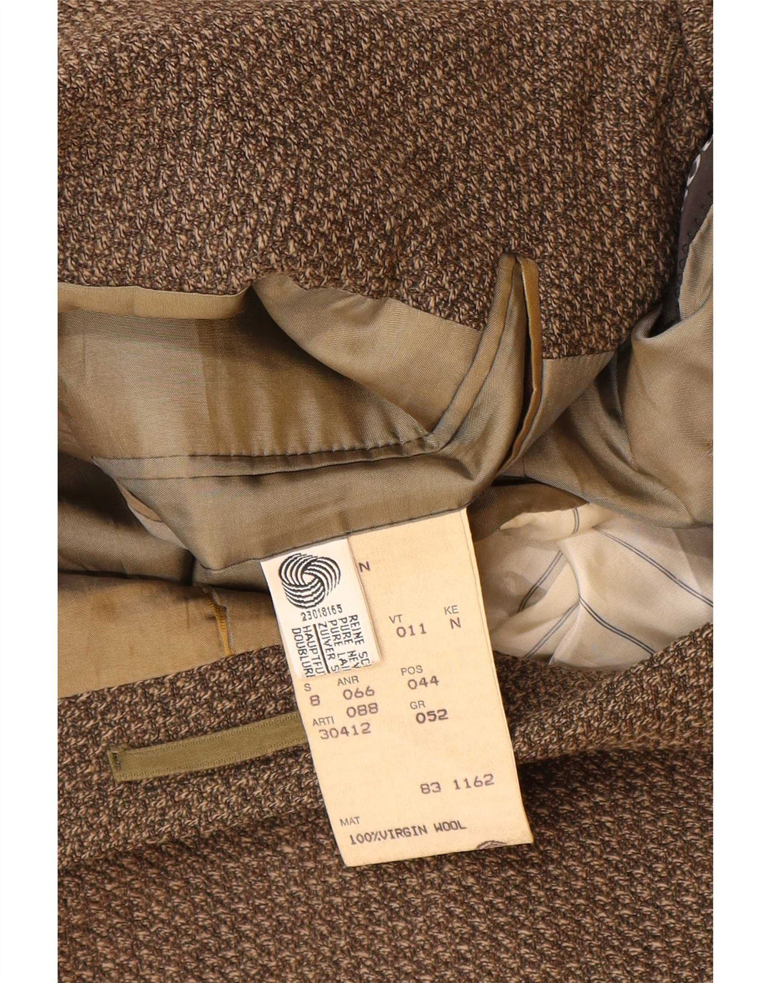 Hugo Boss Chaqueta tipo blazer de 3 botones para hombre EU 52 XL Lana virgen marrón