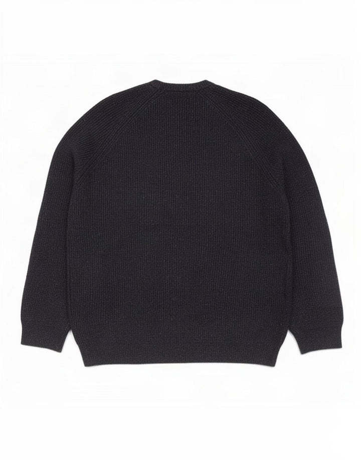 Marks & Spencer Jersey de cuello redondo para hombre XL Poliamida azul marino