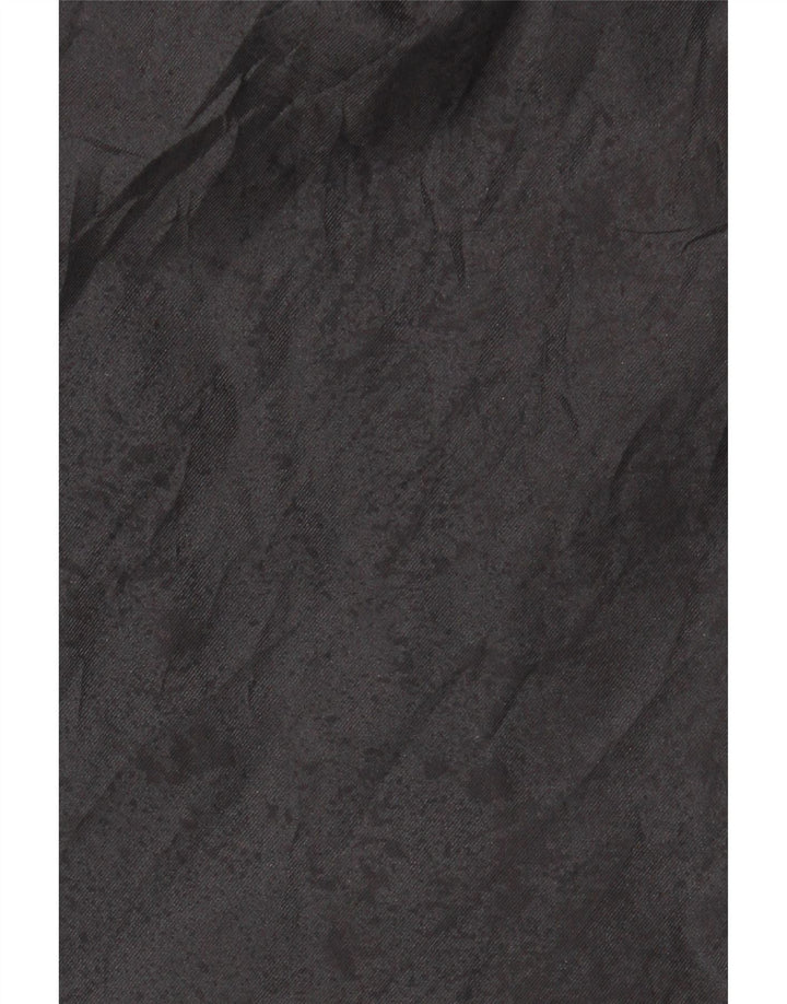 Vintage hombres gabardina Reino Unido 14 medio negro