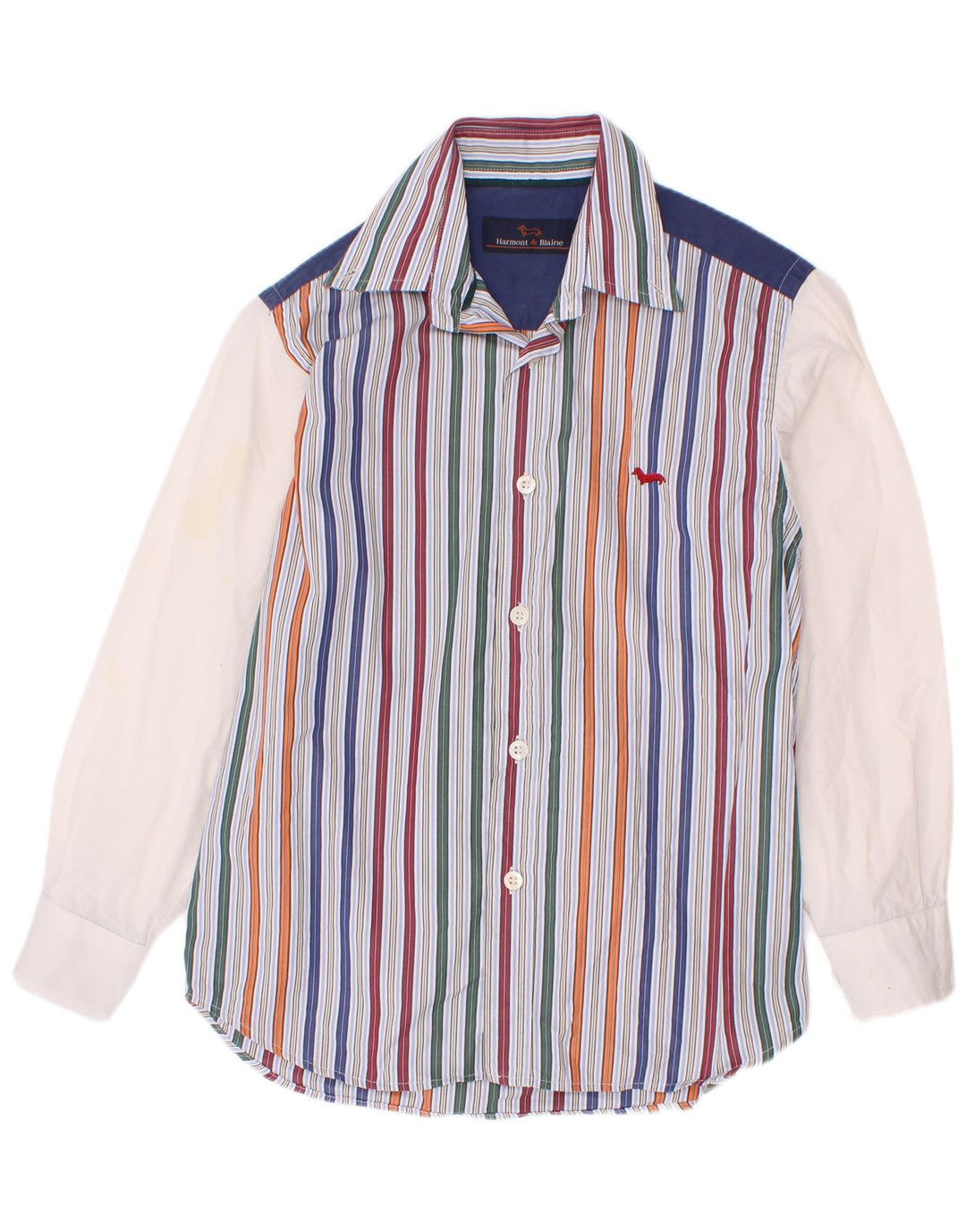 Harmont & Blaine Camisa para niño 10-11 años Mediana Algodón a Rayas Multicolor