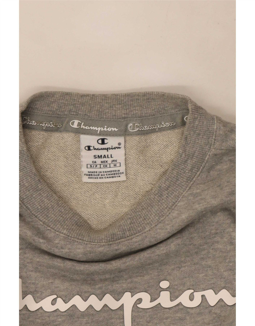 Champion Sudadera Gráfica para Mujer Jersey UK 10 Small Gris