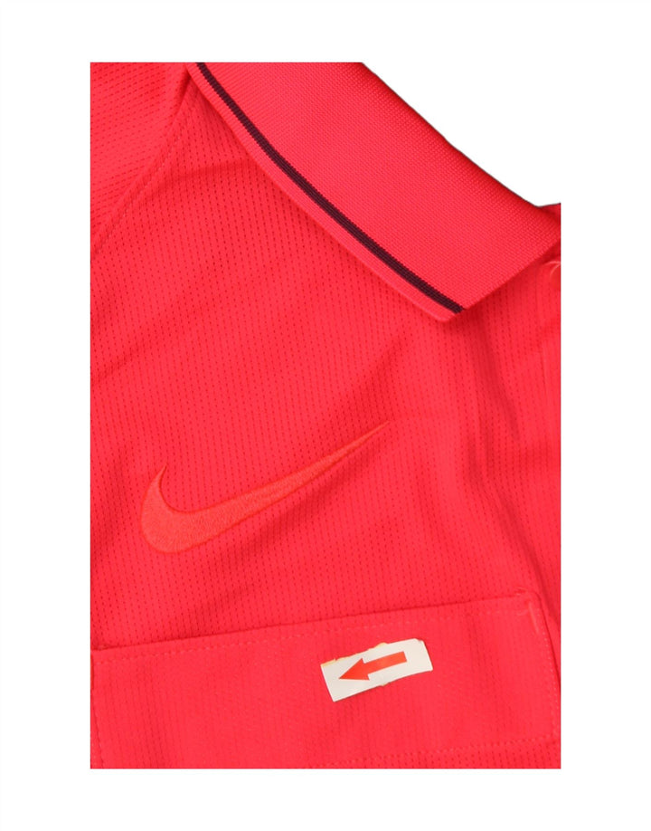 Polo Nike Dri Fit Para Hombre Poliéster Color Block Rosa Medio