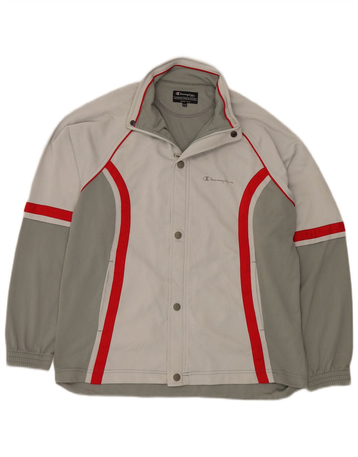 Champion Chaqueta de chándal para niño 13-14 años Poliéster color block gris
