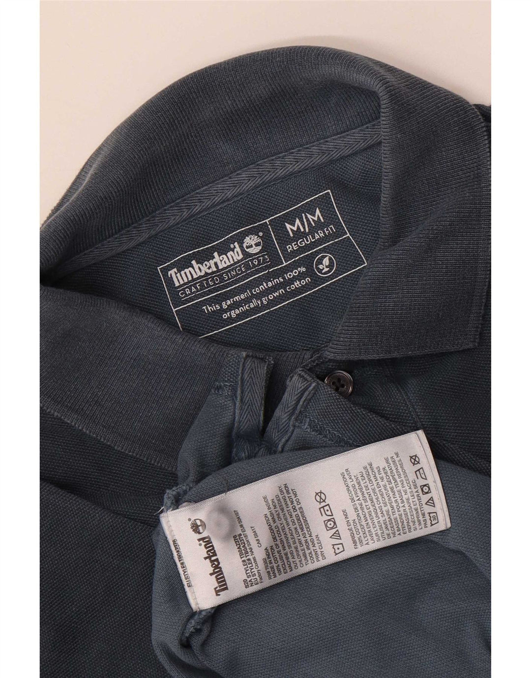 Timberland Polo De Corte Regular Para Hombre Algodón Azul Marino Medio