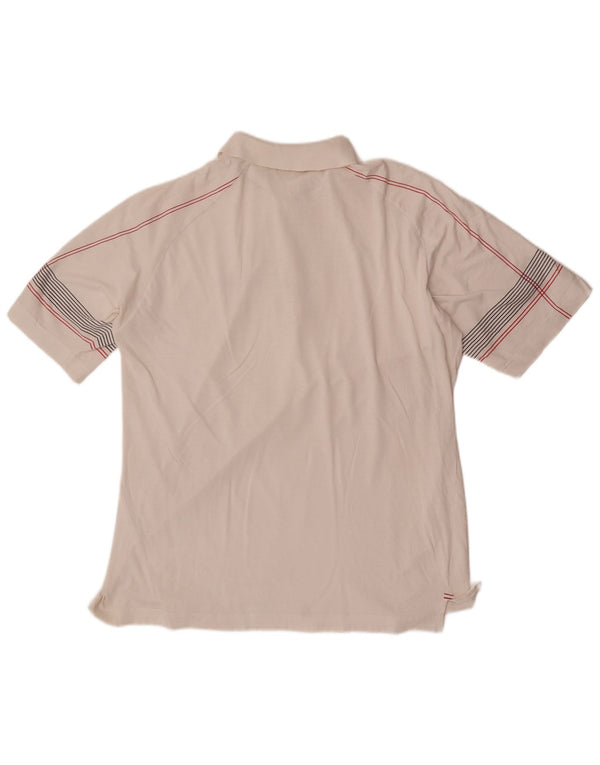 Sergio Tacchini Polo Hombre Algodón Rayas Blanco Grande