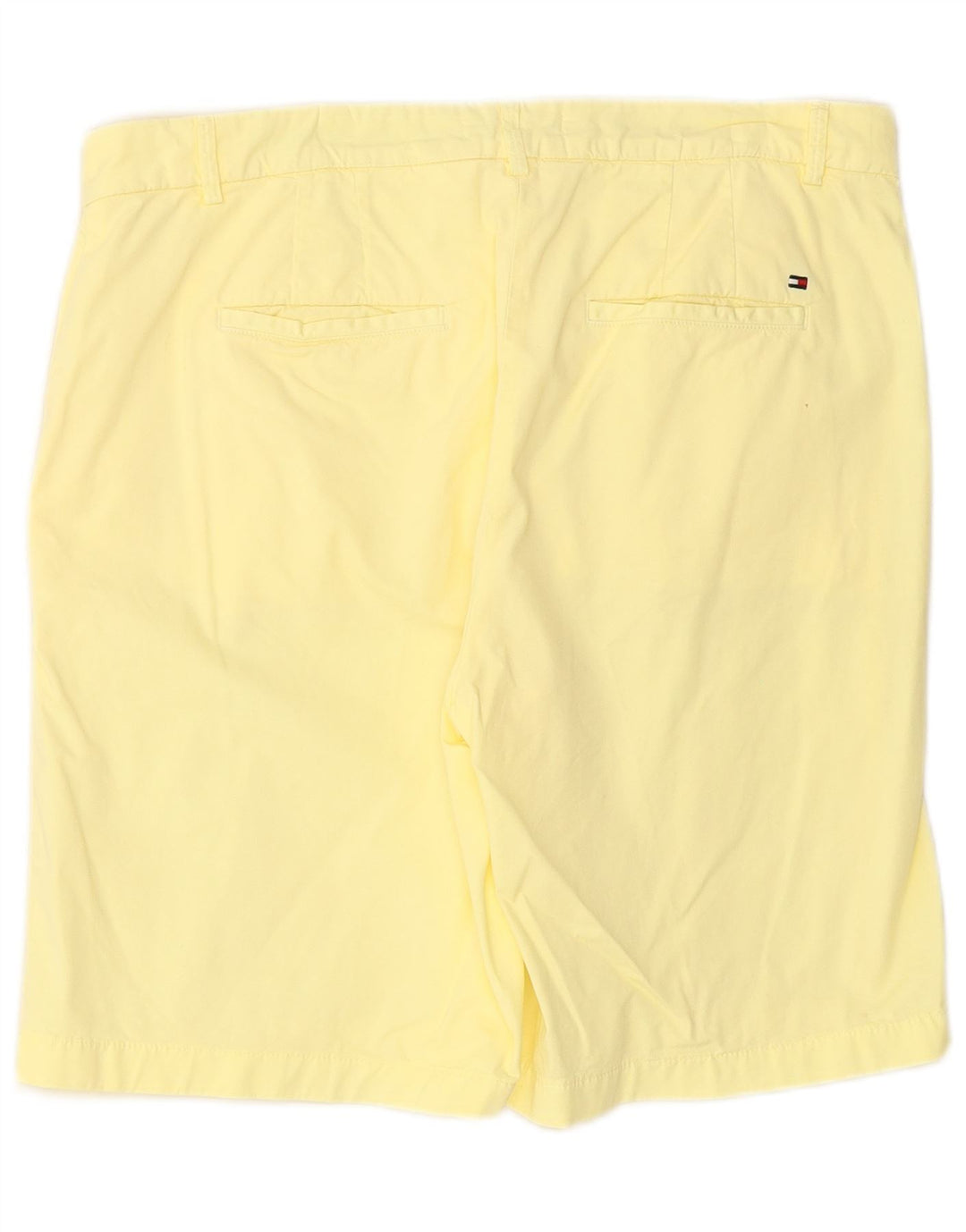 TOMMY HILFIGER Pantalones cortos chinos para mujer UK 14 Large W34 Amarillo