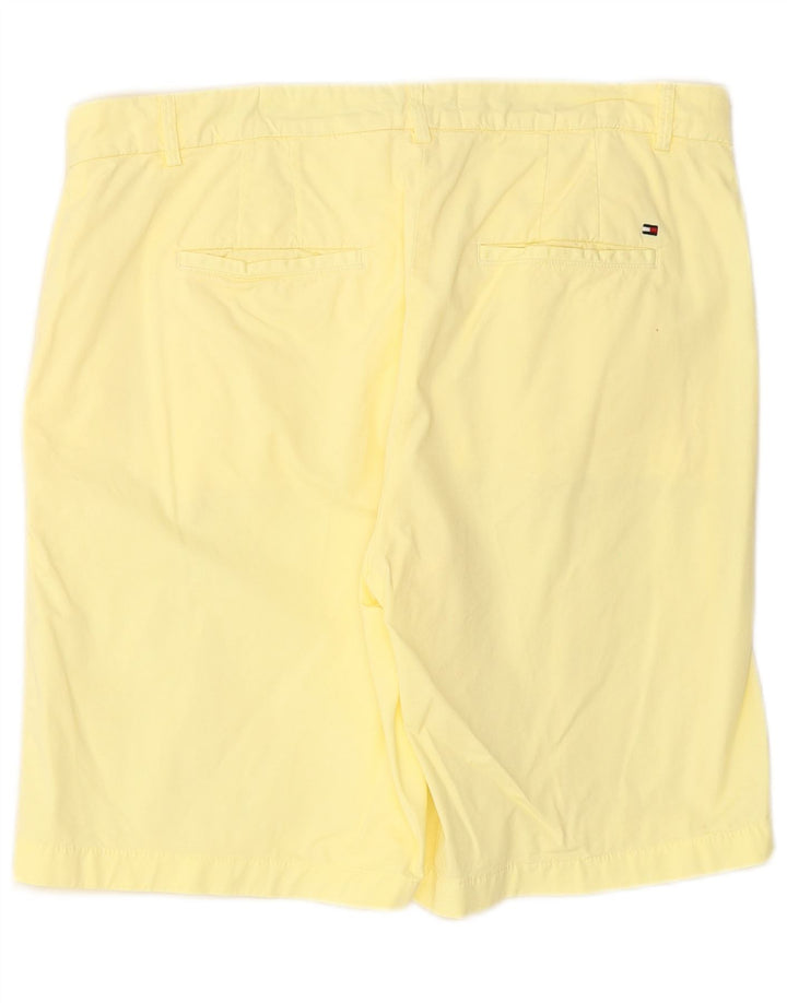 TOMMY HILFIGER Pantalones cortos chinos para mujer UK 14 Large W34 Amarillo