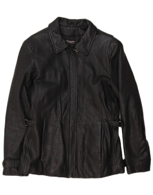 Wilsons Chaqueta de cuero para mujer UK 10 Small Black Classic