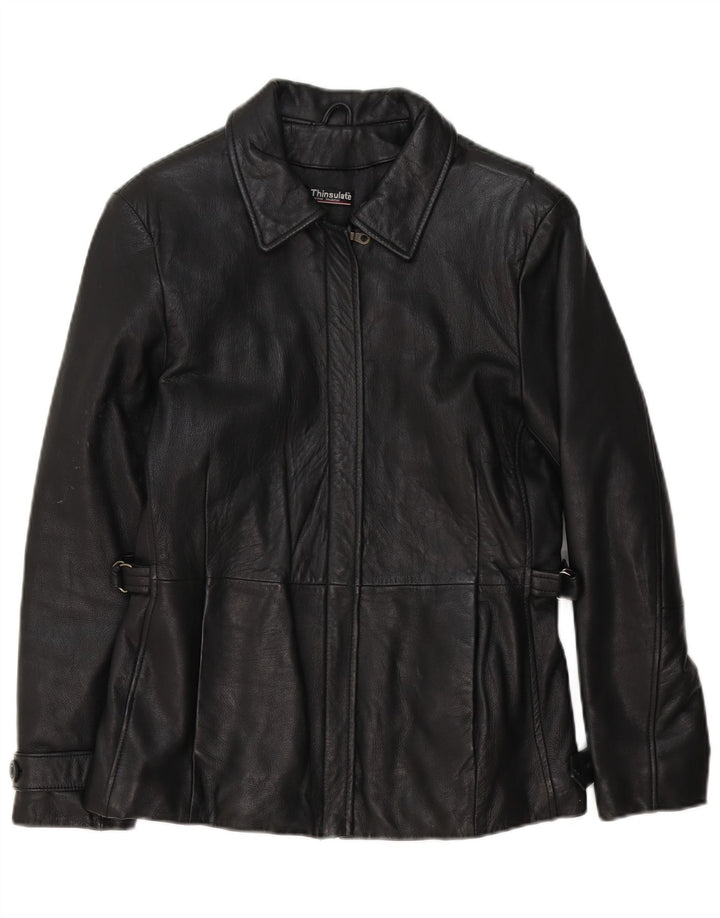 Wilsons Chaqueta de cuero para mujer UK 10 Small Black Classic