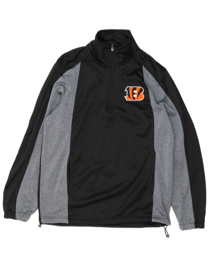 NFL Cincinnati Bengals - Sudadera con gráfico para hombre, talla mediana, color negro