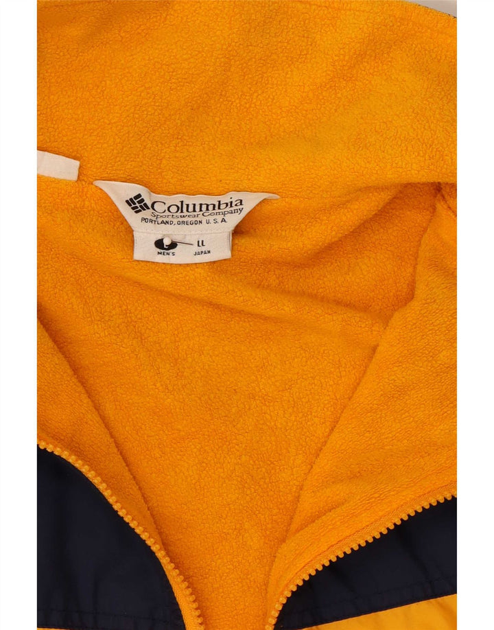 Columbia Chaqueta cortavientos para hombre UK 40 Large Yellow Colourblock
