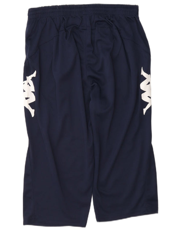 Kappa Mens Graphic Bermuda Sport Shorts XL Azul Marino Poliéster
