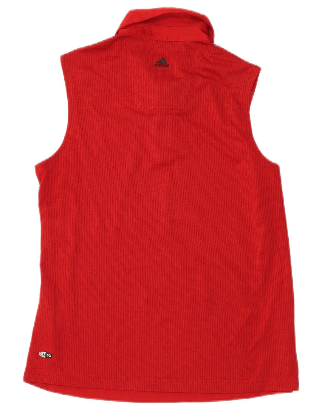 Adidas - Polo sin mangas Climacool para mujer, talla 40, poliéster rojo mediano