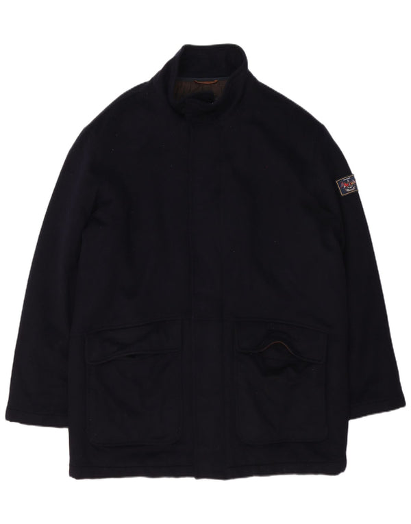 Amerigo Vespucci Abrigo cortavientos para hombre UK 40 Large Azul marino