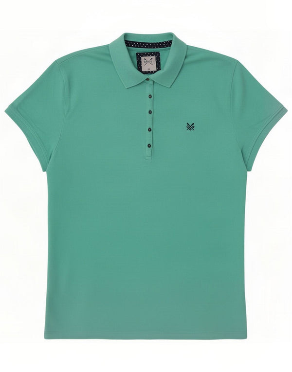 Crew Clothing Polo para mujer UK 18 XL Algodón turquesa