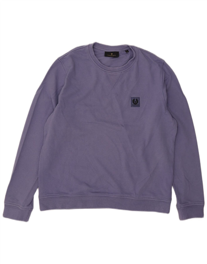 Belstaff Hombre Sudadera Jumper XL Púrpura Algodón