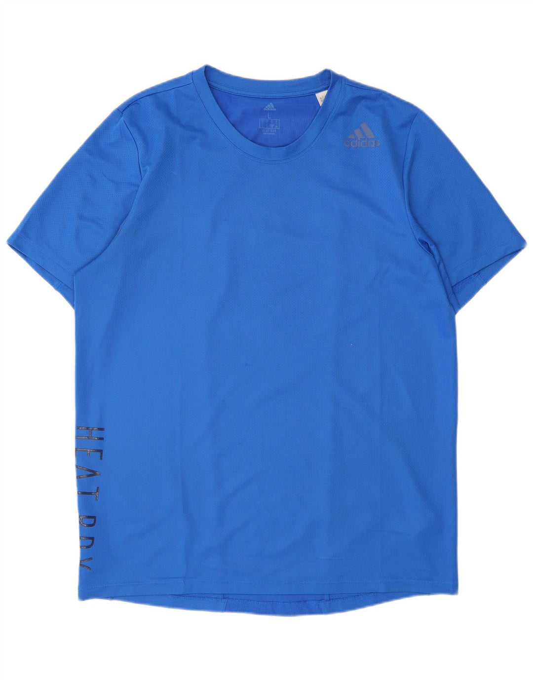 Adidas - Camiseta gráfica para hombre, talla grande, poliéster azul