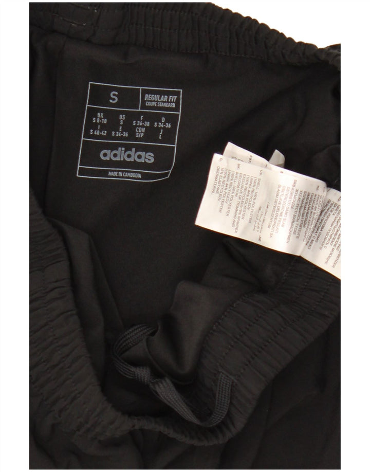 Adidas Pantalones cortos deportivos de ajuste regular para mujer UK 8/10 Small Negro Poliéster