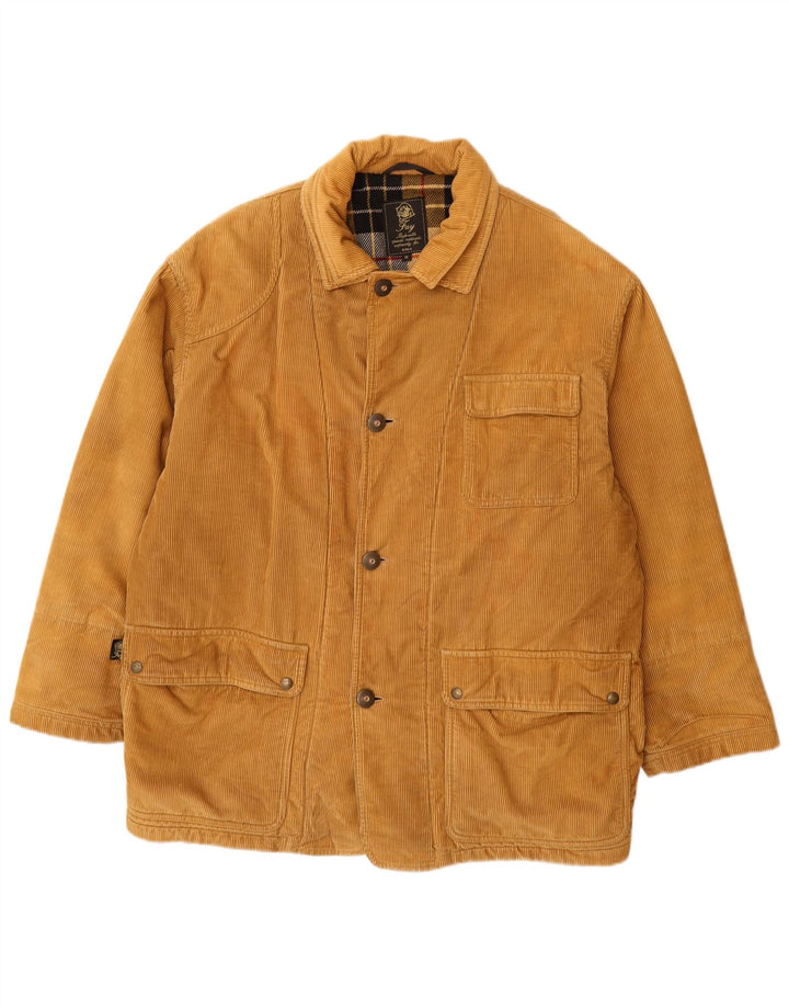 Fay Chaqueta cortavientos de pana para hombre UK 38 Algodón beige medio