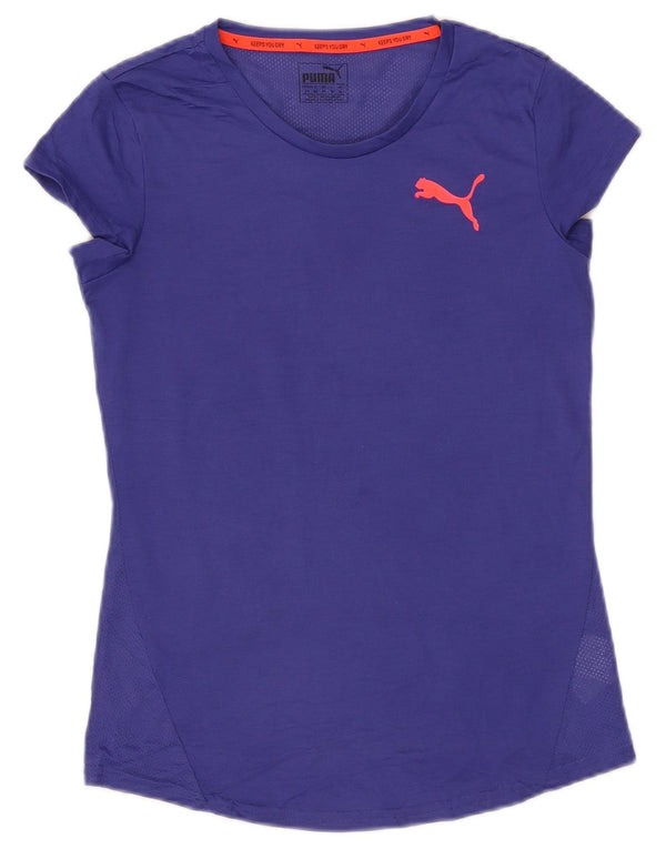 Puma Camiseta para mujer Top UK 10 Small Púrpura Poliéster