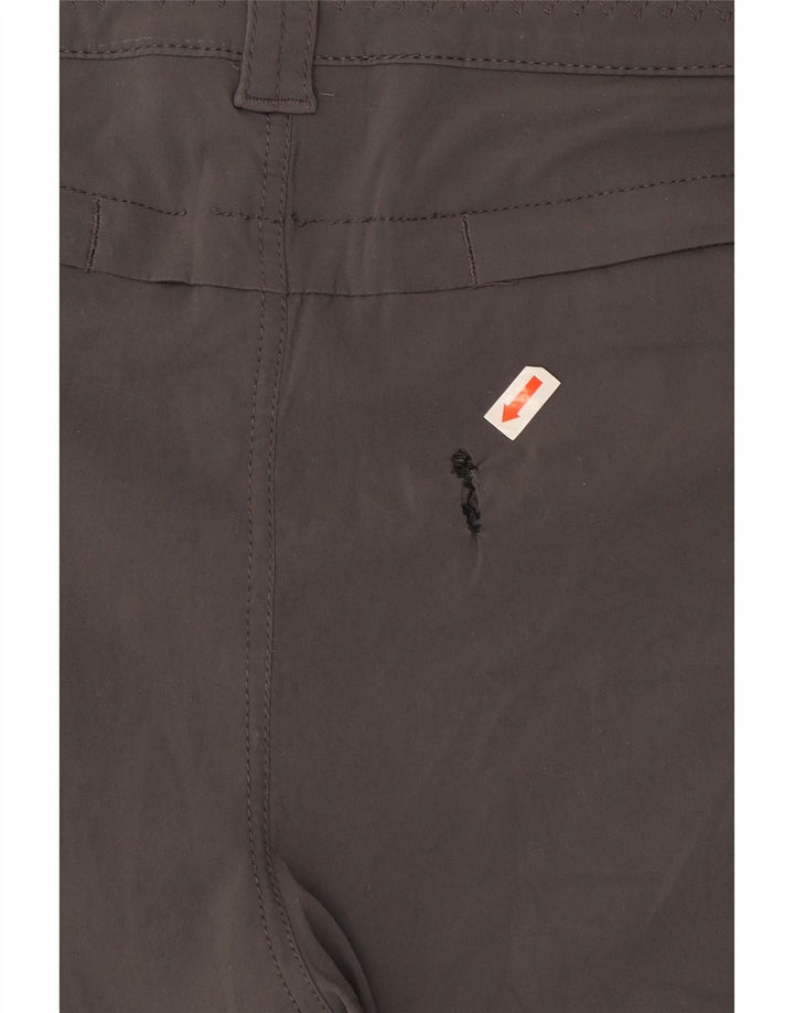 Eddie Bauer Pantalones cortos de senderismo para mujer US 10 Large W32 Nylon gris