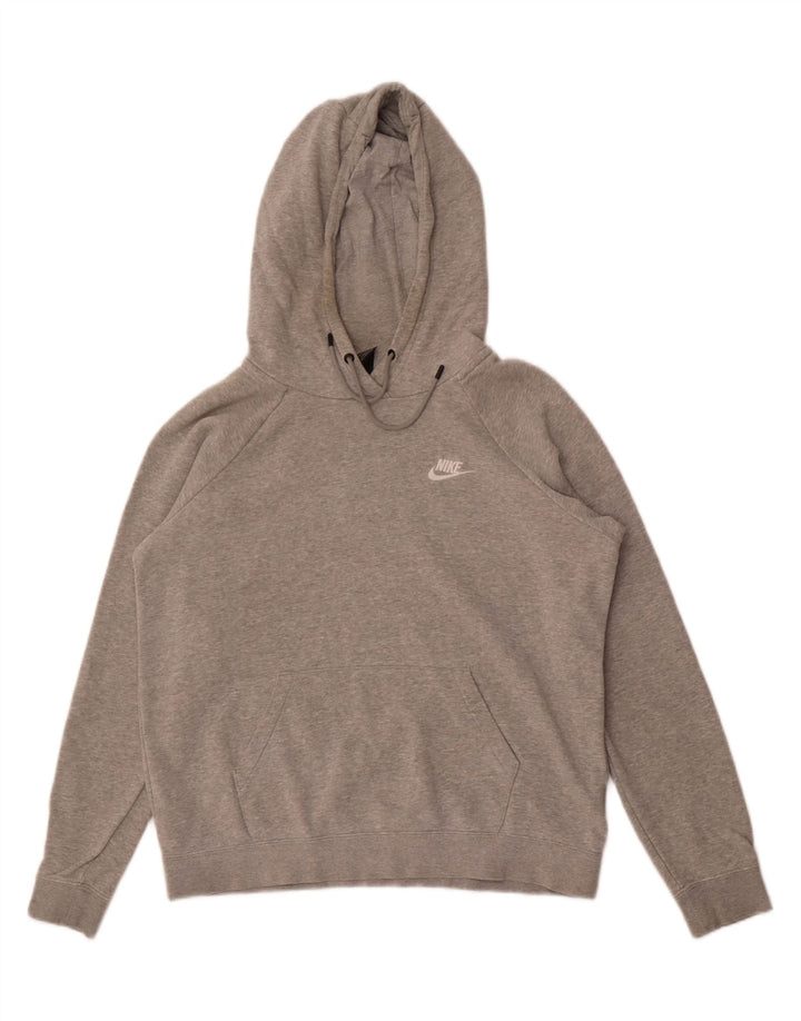 Sudadera con capucha Nike para hombre - Jersey de algodón moteado en gris medio