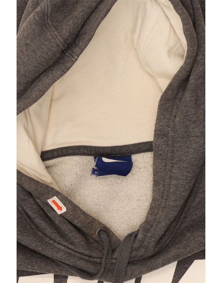 Nike Hombre Sudadera Con Capucha Gráfica Jersey De Algodón Gris Medio