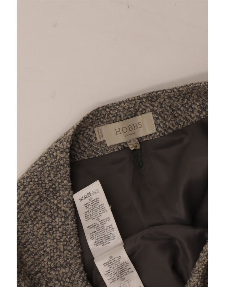 HOBBS Falda lápiz para mujer UK 10 Small W28 Lana gris