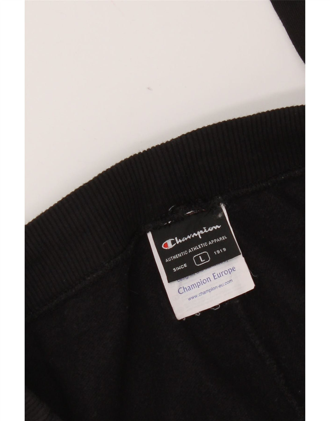 Champion Pantalón De Chándal Para Hombre Grande Negro Algodón