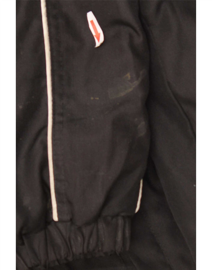 Kappa Chaqueta cortavientos para hombre UK 42 XL Poliéster negro
