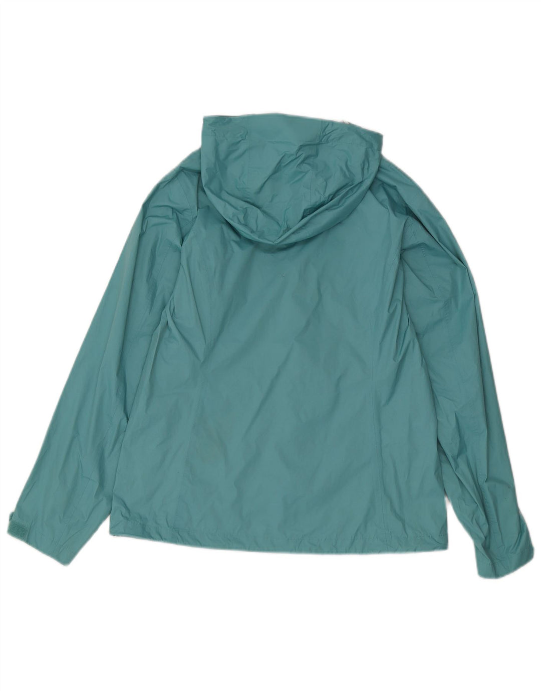 Eddie Bauer Chaqueta impermeable con capucha para mujer UK 44 Medium Blue Nylon