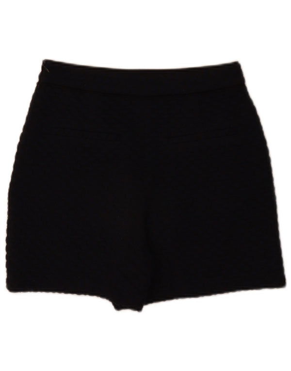 Zara Mujer Shorts Casuales De Cintura Alta XS W24 Gris