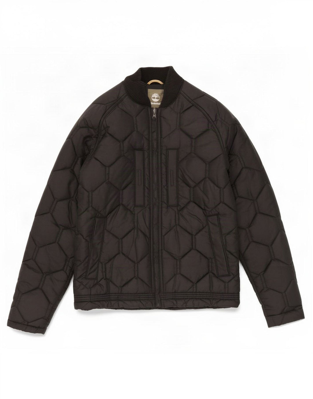 Timberland Chaqueta acolchada para hombre UK 36 Small Black Nylon