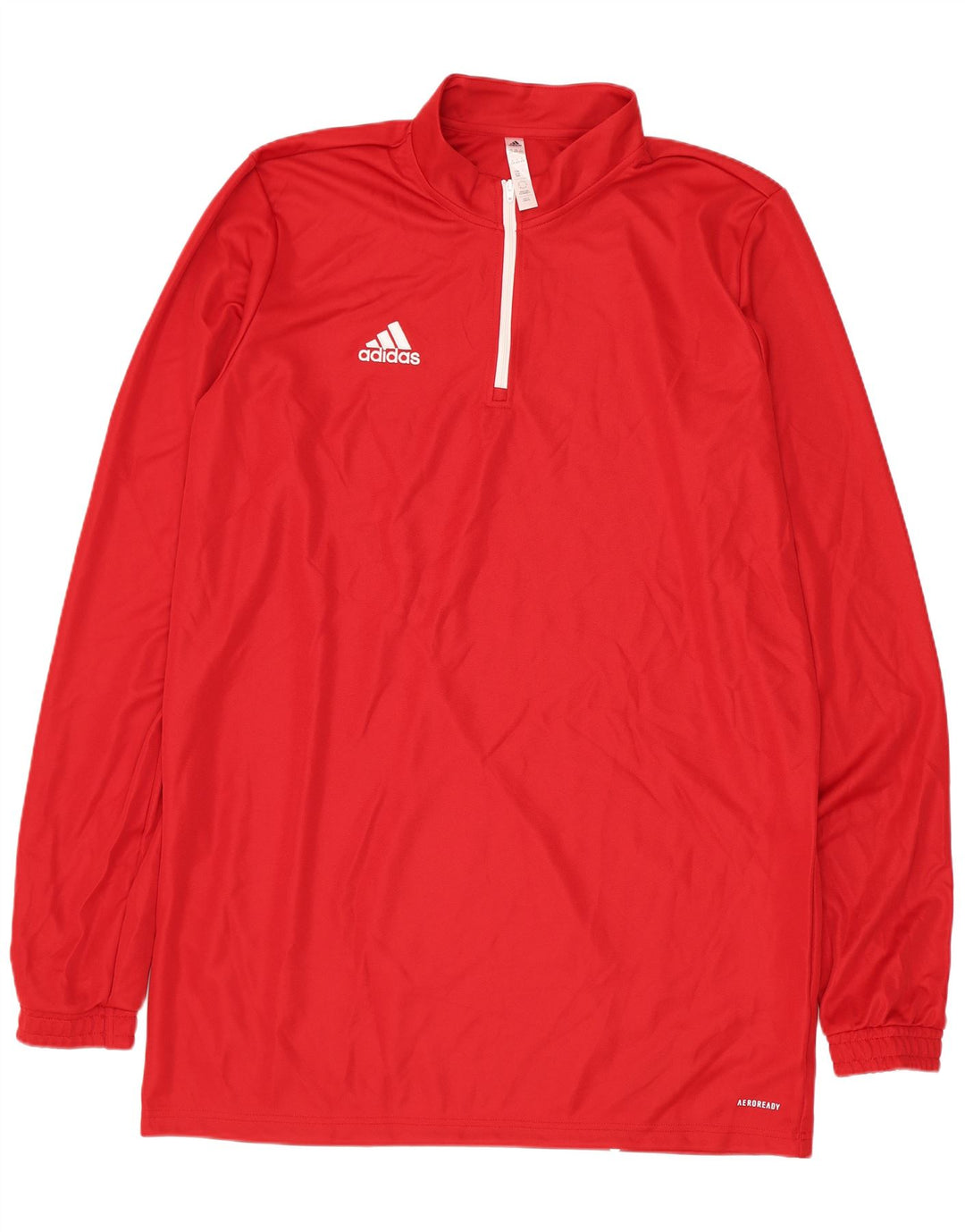 Adidas Hombre Aeroready Zip Neck Jersey Chándal Top XL Poliéster Rojo