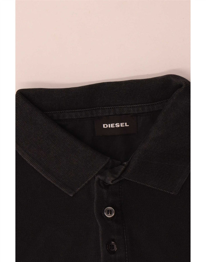 Polo Diesel Hombre Pequeño Algodón Negro