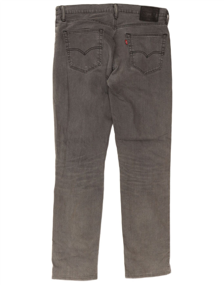 Levi's Hombre 511 Slim Jeans W36 L34 Algodón Gris