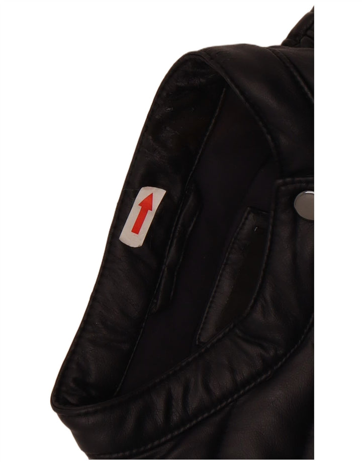 GUESS Chaqueta acolchada para mujer UK 14 Medium Azul marino Poliuretano