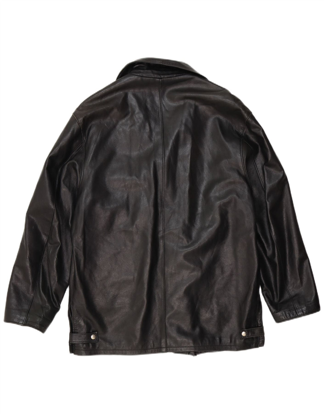 Davin Chaqueta de cuero para hombre UK 40 Large Cuero negro