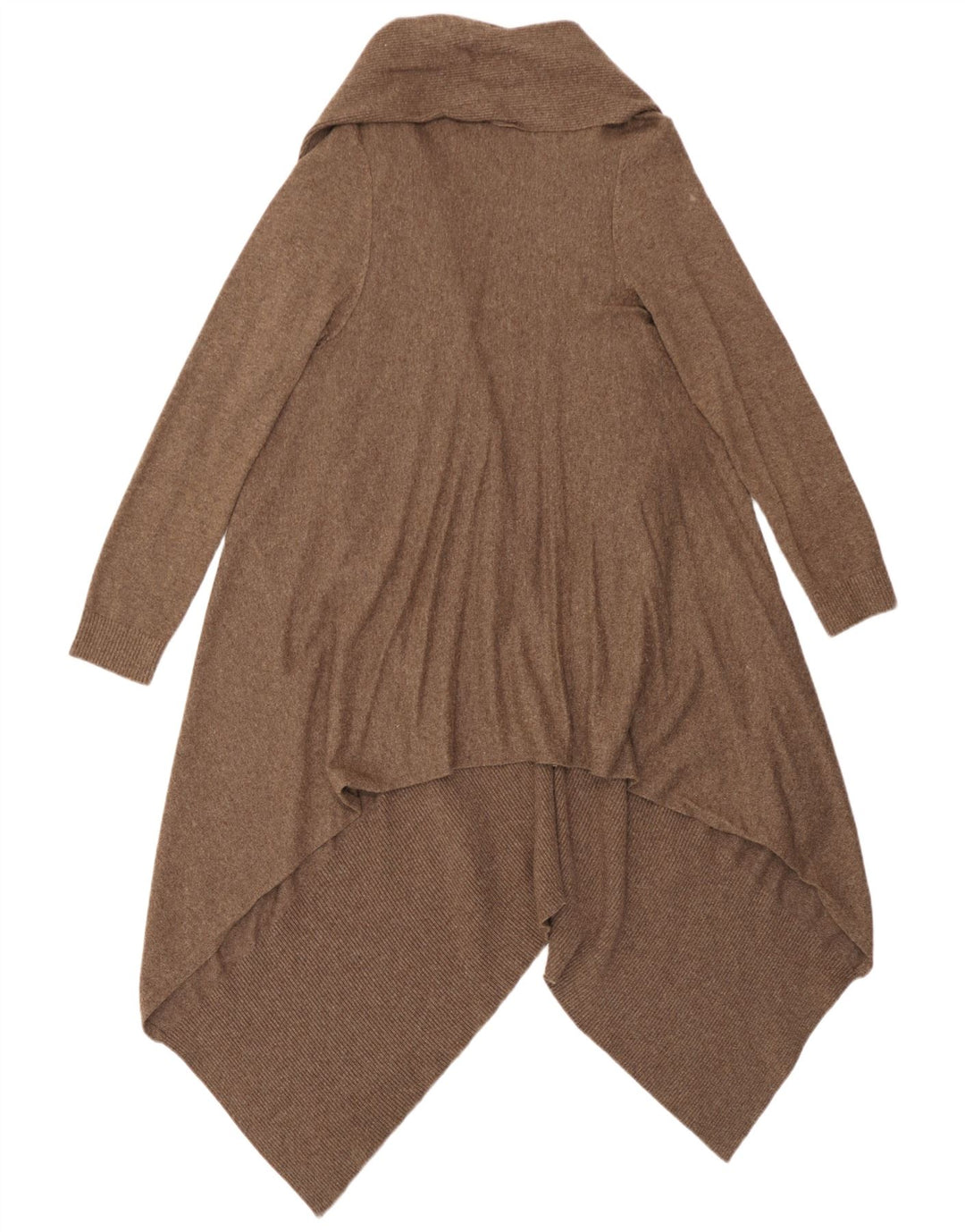 Marks & Spencer Suéter Cárdigan Asimétrico para Mujer UK 40/40 Marrón Medio