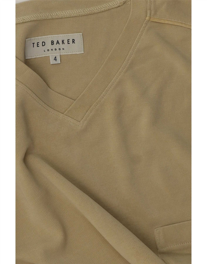 Ted Baker - Camiseta para hombre, talla 4, algodón caqui grande